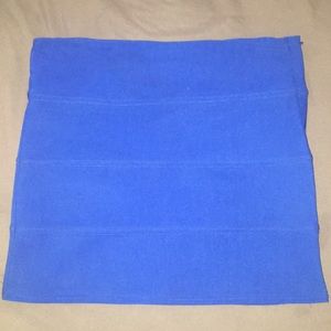 Electric blue mini skirt